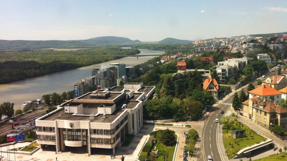 bratislava vista castelo rio danubio