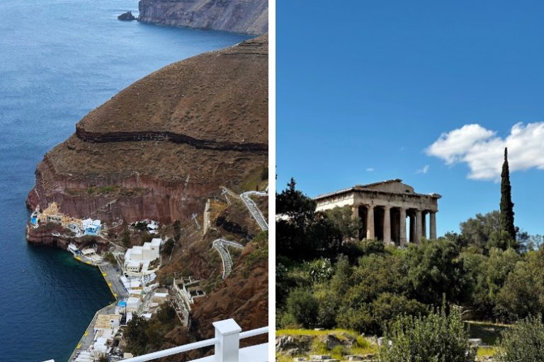 Santorini ou Atenas, qual é o melhor destino?